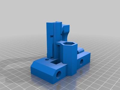 X Ends Prusa I2, reinforced and adapted to use with Quick-Fit X carriage
