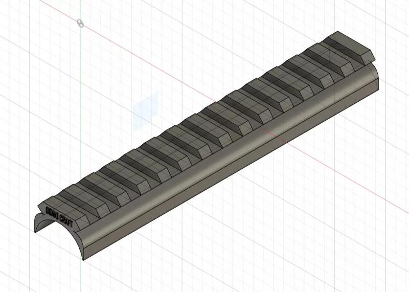 Mount rail for AK47 by Tokyo Marui