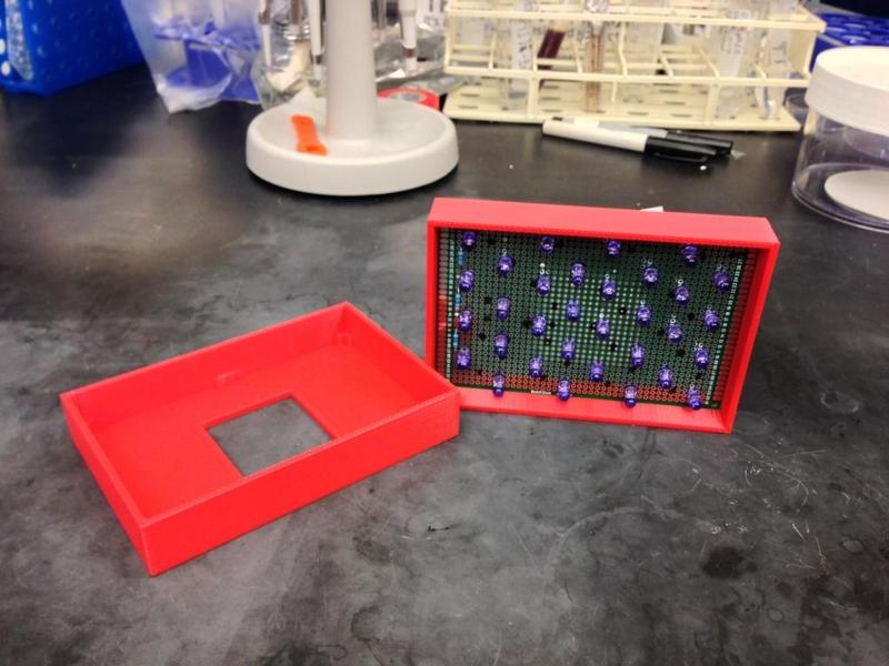 LED array holder (8x12cm board)