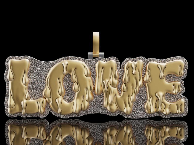 LOVE MUDD NAME PENDANT