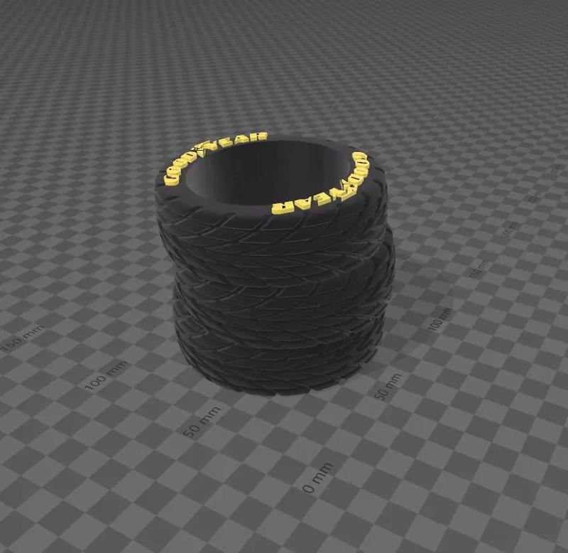 FLOWERPOT CAR TIRE GOOD YEAR