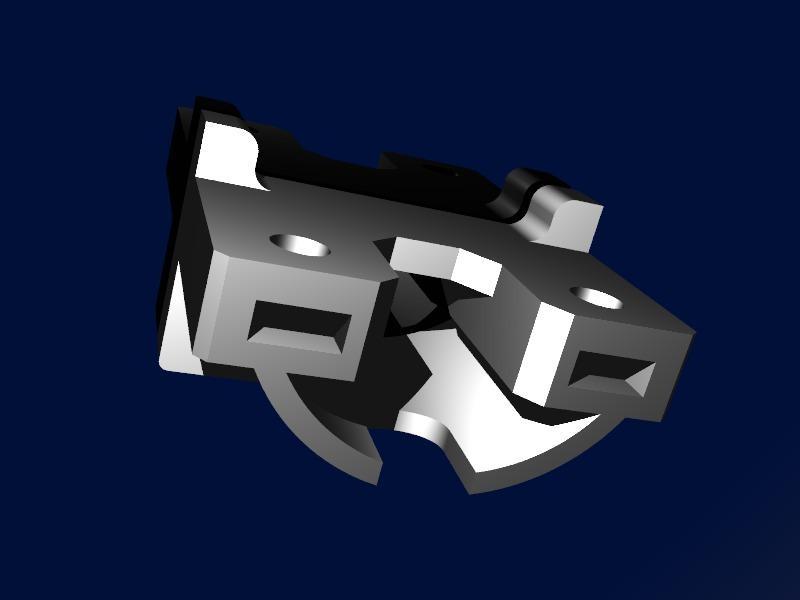 Lewihe Play hotend fan support (AKA happy boy)