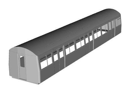 London Transport A60 and A62 stock Trailer Coach 1/120 scale