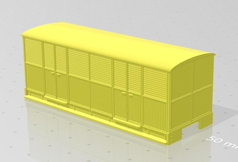 009 Narrow Gauge Bogie Vent Van (Wooden)