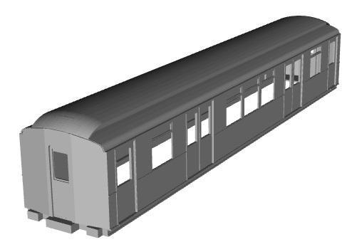 London Underground Q31 stock (ex L stock) Trailer coach 1/87 scale