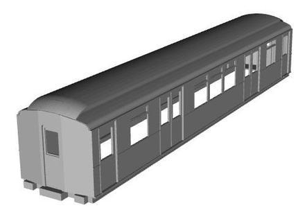 London Underground Q31 stock (ex L stock) Trailer coach 1/87 scale