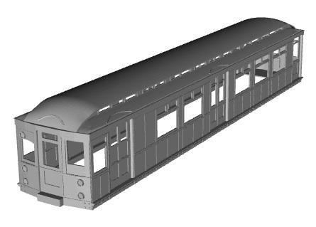 District Railway B stock Motor luggage coach 1/87 scale