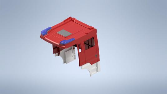 Feuerwehr Aufbau Doppelkabine für MAN von Tamiya
