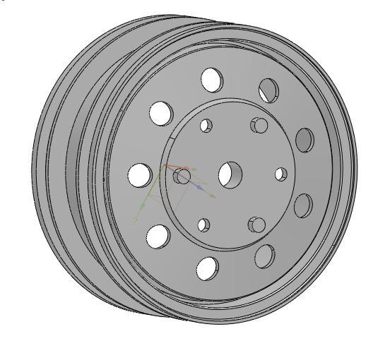tamiya 1/14 truck mid-back outer wheel