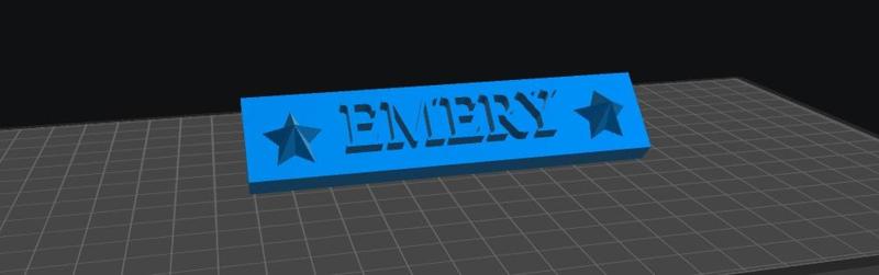 Emery Nameplate