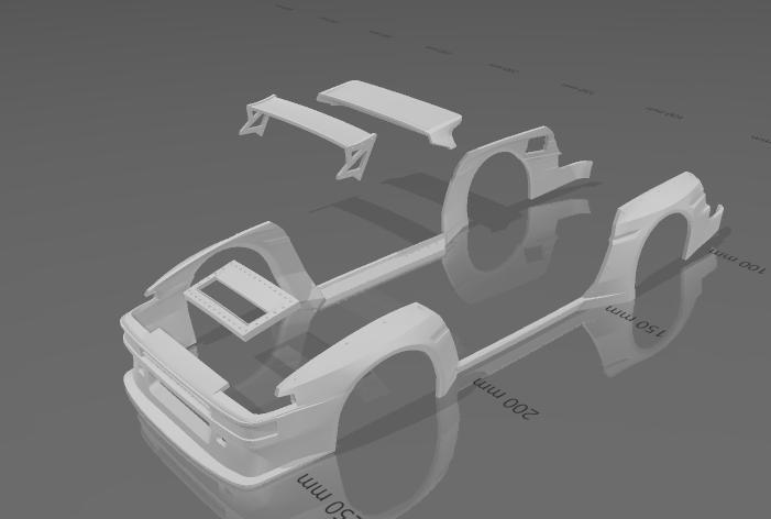 Toyota AE86 Pandem Body Kit 1/24