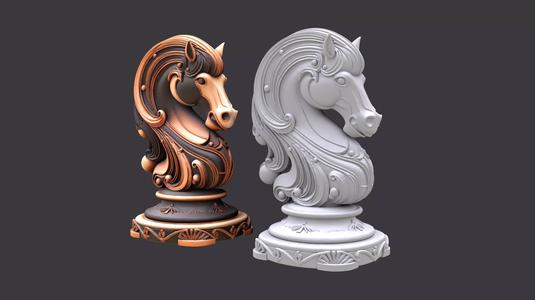 Baroque Horse Head Sculpture