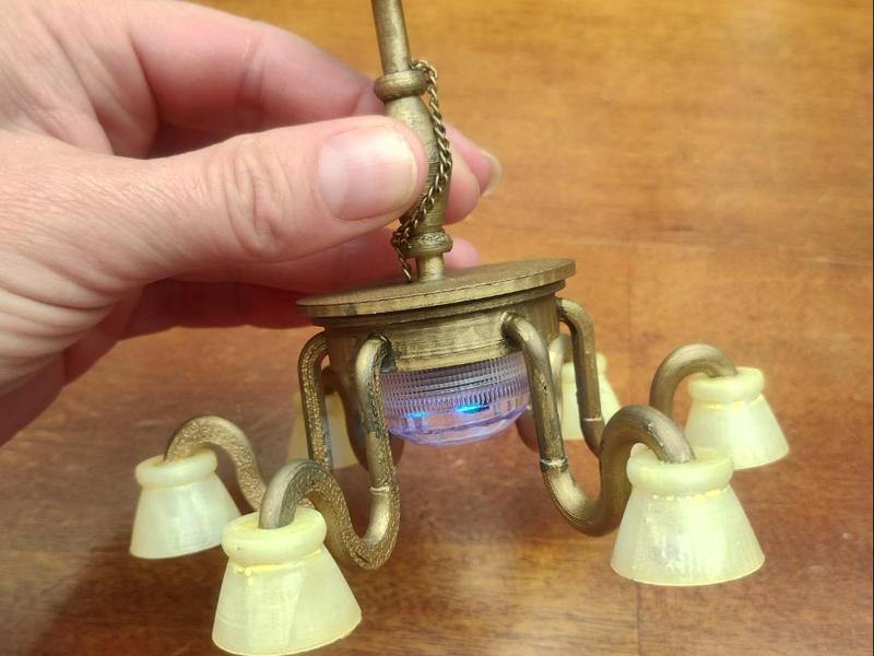 1:6 Dollhouse/Miniature Pendant Light