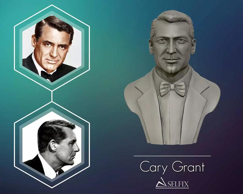 Cary Grant bust sculpture