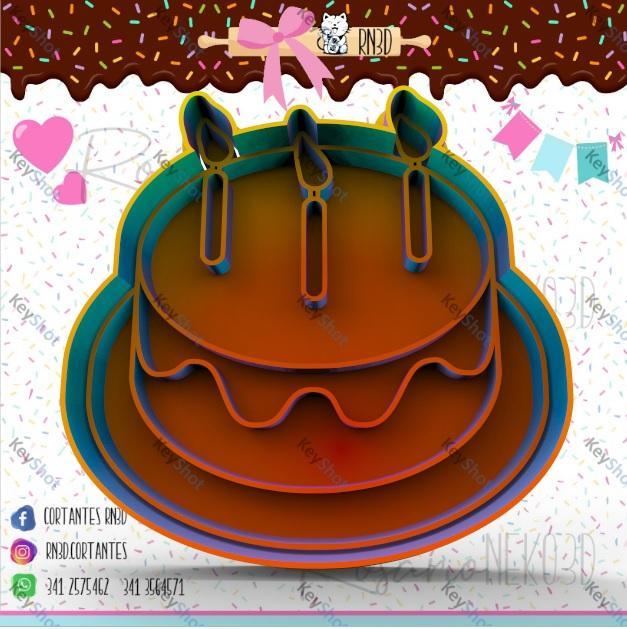 BIRTHDAY CAKE cookie cutter - TORTA - BIRTHDAY CAKE cookie cutter