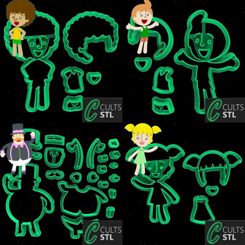 KIT CORTADORES - MUNDO BITA - 8cm