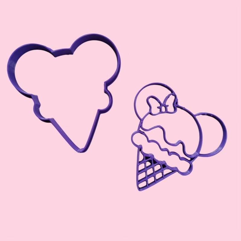 cutter and stamp minnie ice cream