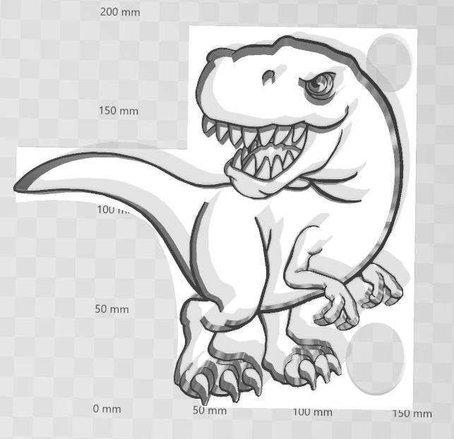 Tyrannosaurus rex cookie cutter