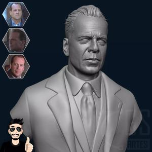 BRUCE WILLIS - MALCOLM CROWE - BUST 3D PRINT