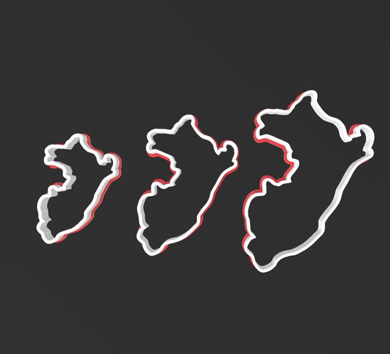 Map of Peru, Cookie Cutter