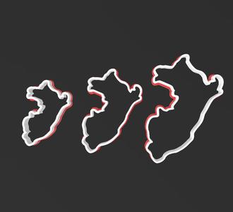 Map of Peru, Cookie Cutter