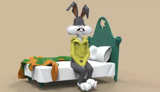 BUGS BUNNY TIRED MEME -PARTS AND COMPLETE-