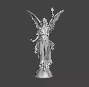 ANGEL WITH TORCH WISDOM STATUE ART SCULPTURE FIGURE MODEL