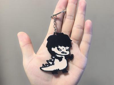 Ono Dinosaur Card Keyhole (double-sided image)