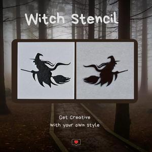 Witch Stencil