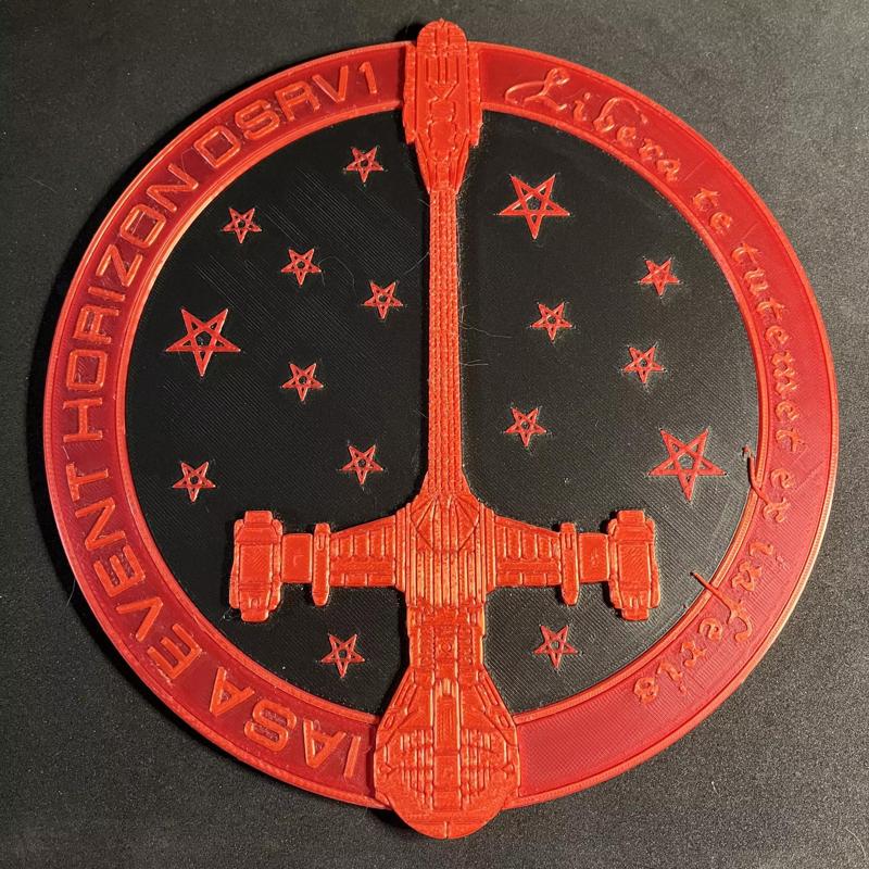 Red IASA Event Horizon Wall Plaque
