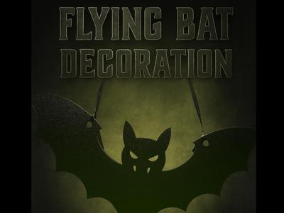 Halloween flying bat decoration