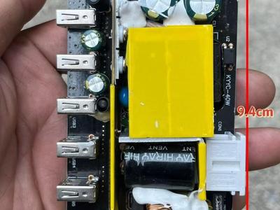 5-port USB charging module enclosure