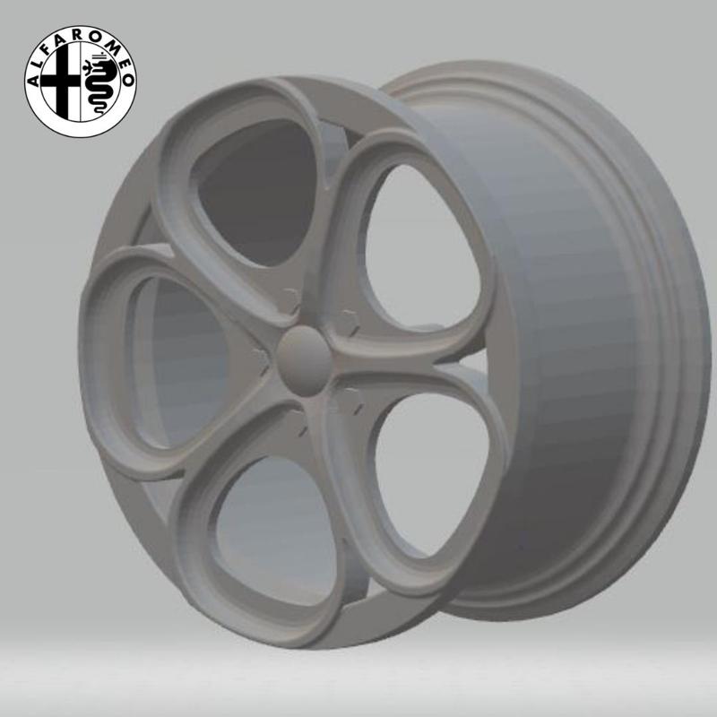 1/24 Scale (19 Inch) Alfa Romeo Gulia Rims