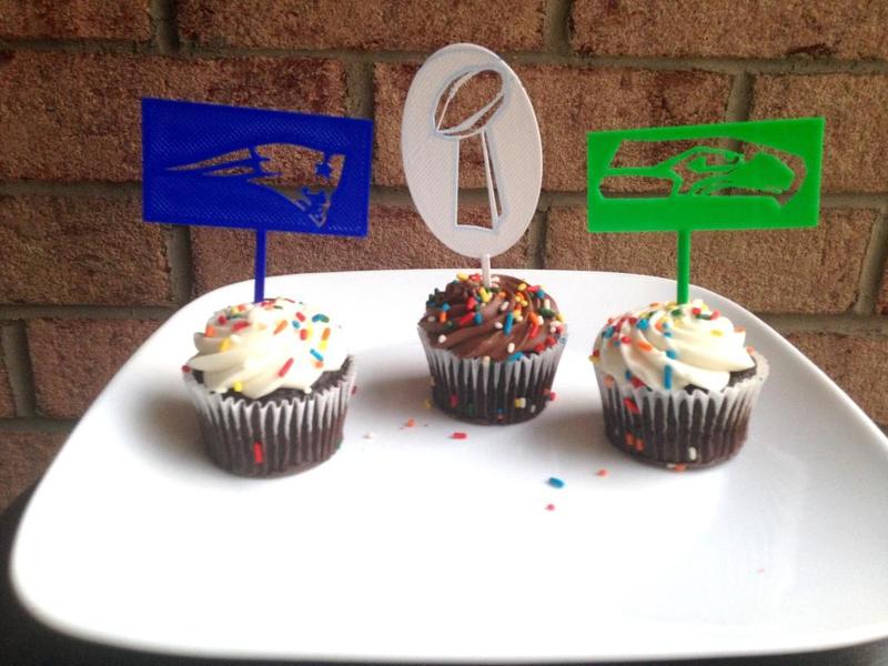 Super Bowl XLIX Cake Toppers