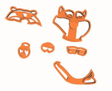 Cortador Modulado Rosto Tigrinho