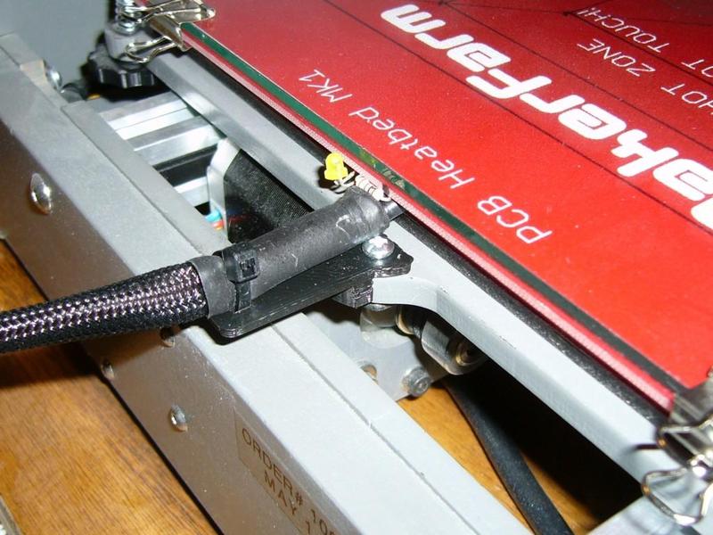 MakerFarm i3v Heat Bed Wiring Strain Relief