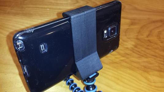 Camera Tripod Clip for Samsung Galaxy Note 4 w/ Silicone Case