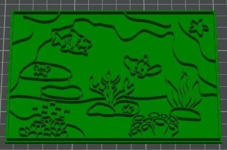 Under the sea Cookie Cutter Canvas