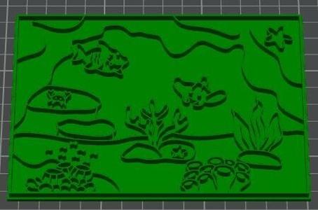 Under the sea Cookie Cutter Canvas