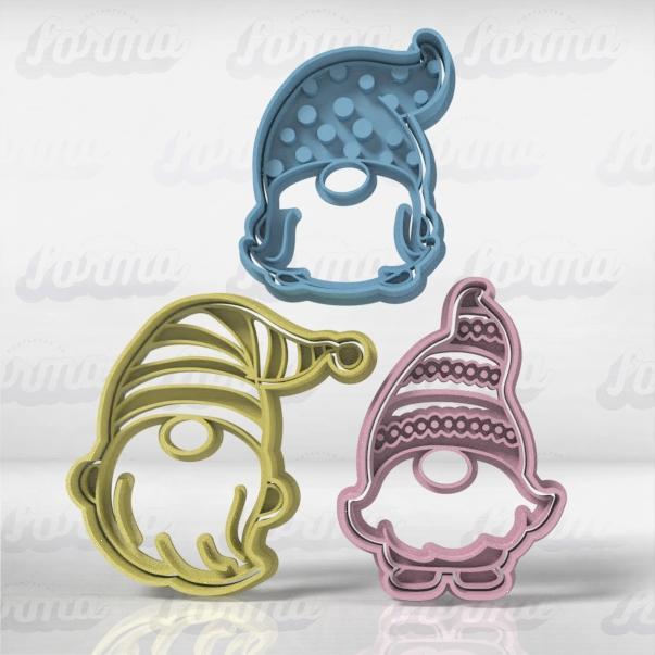 Set x 3u Santa's Elves - Christmas Cookie Cutter