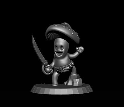 Swashbuckler Mushling (28/32mm scale)