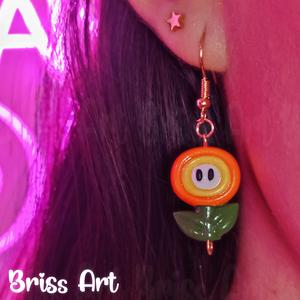 Flower Mario Bross 3D Earrings