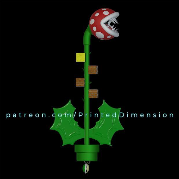 Warp Piranha Keyblade - Mario