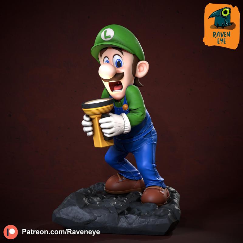 Luigi from super mario bros ready to print