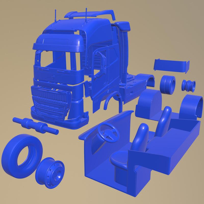 Volvo FH16 2020 PRINTABLE TRUCK IN SEPARATE PARTS