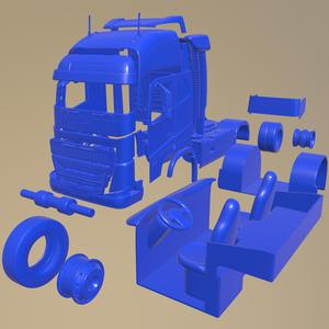 Volvo FH16 2020 PRINTABLE TRUCK IN SEPARATE PARTS