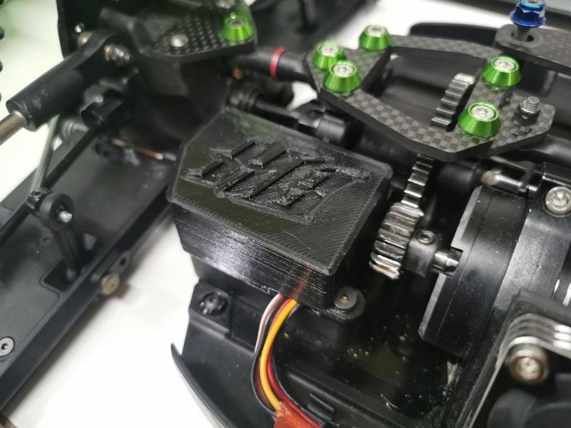 HB Racing Hot Bodies E817-E819-E819RS receiver box cover with trasponder space and fix