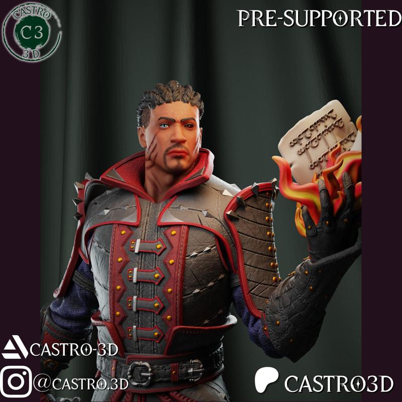 Wyll - Blade Of Frontier - Baldurs Gate 3 Mini Collection 3D print model