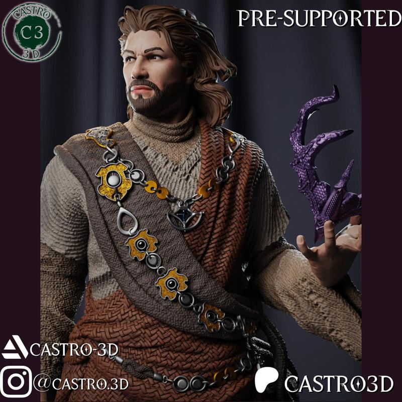 Gale - The Waterdeep Mage - Baldurs Gate 3 Miniature Collection 3D print model