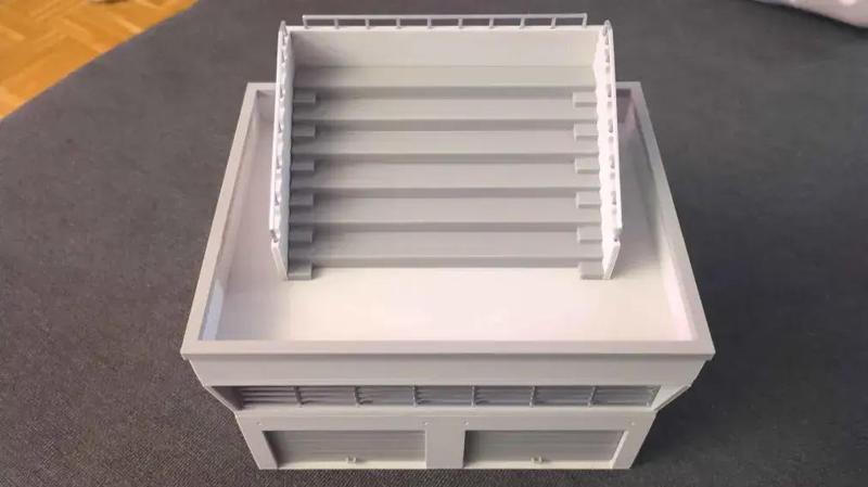 1:50 Pit lane building